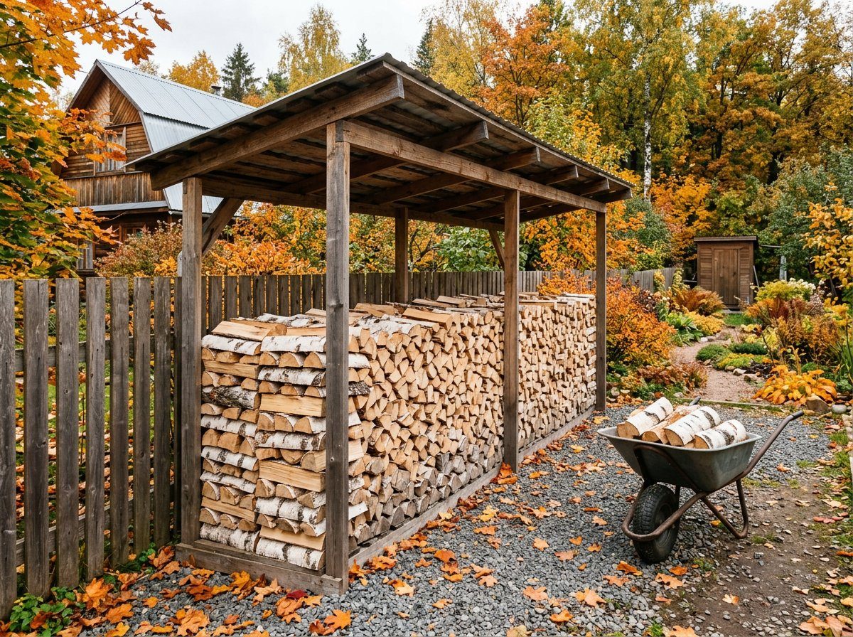Дровник под ключ — 14 м³ — Старая Купавна, улица Луговая, 78